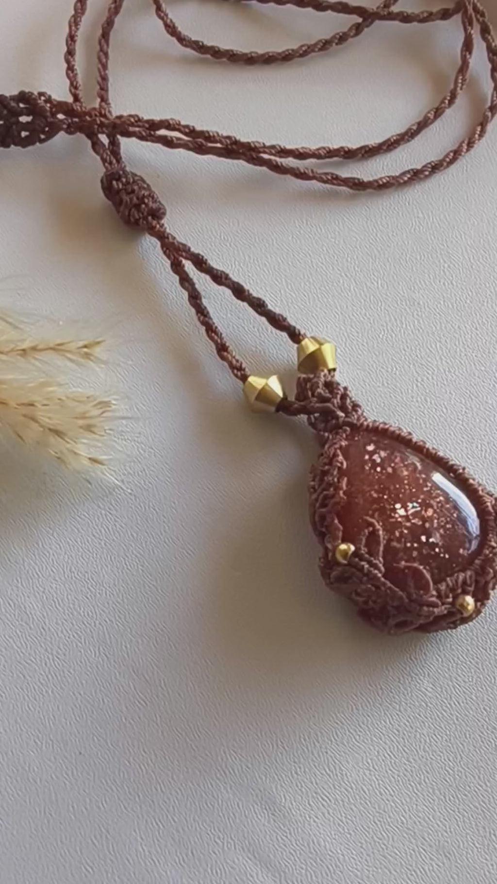 Demeter Sunstone Drop Pendant