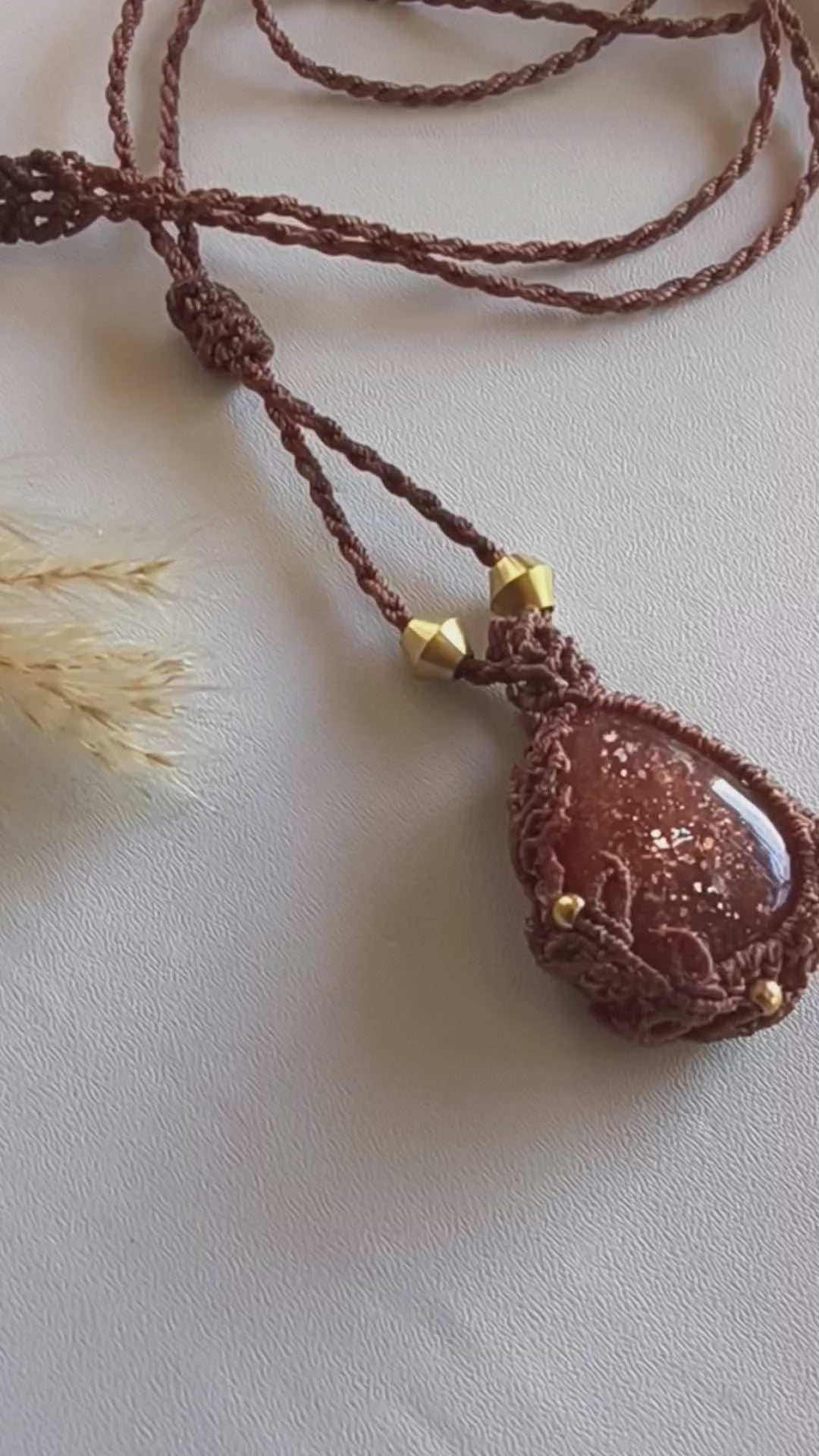Demeter Sunstone Drop Pendant