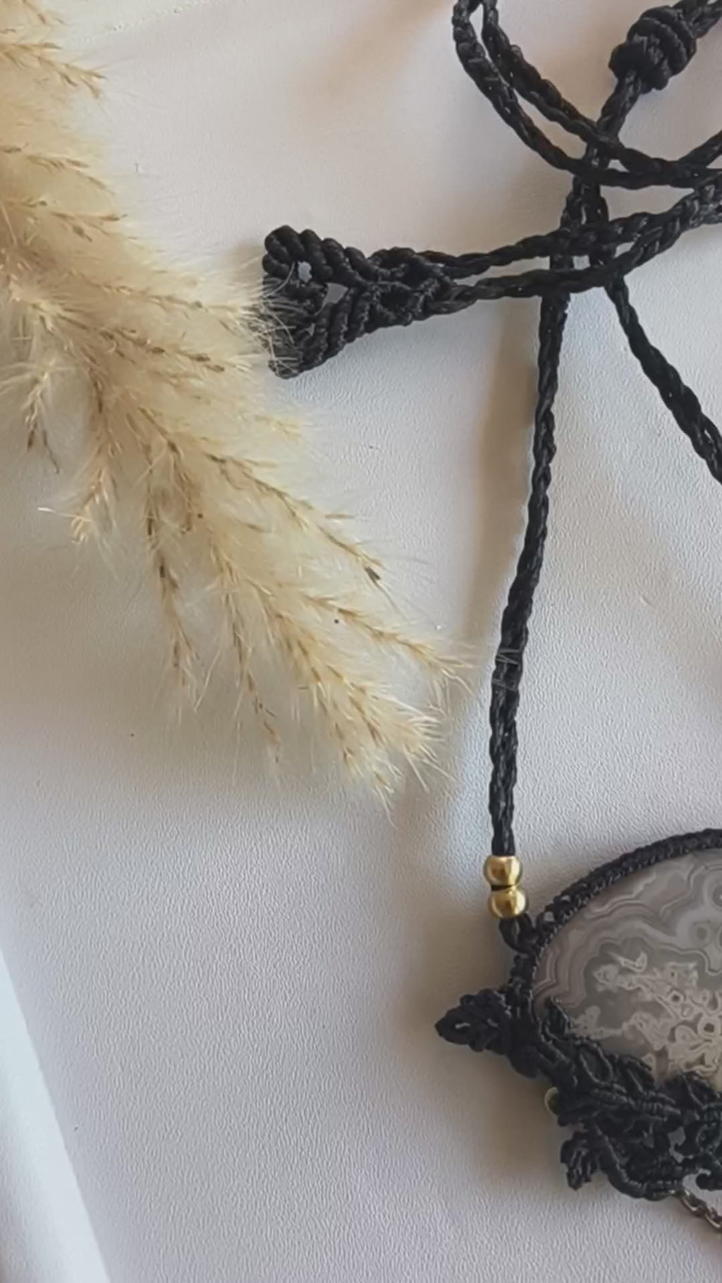 Gaia Crazy Lace Agate Locket