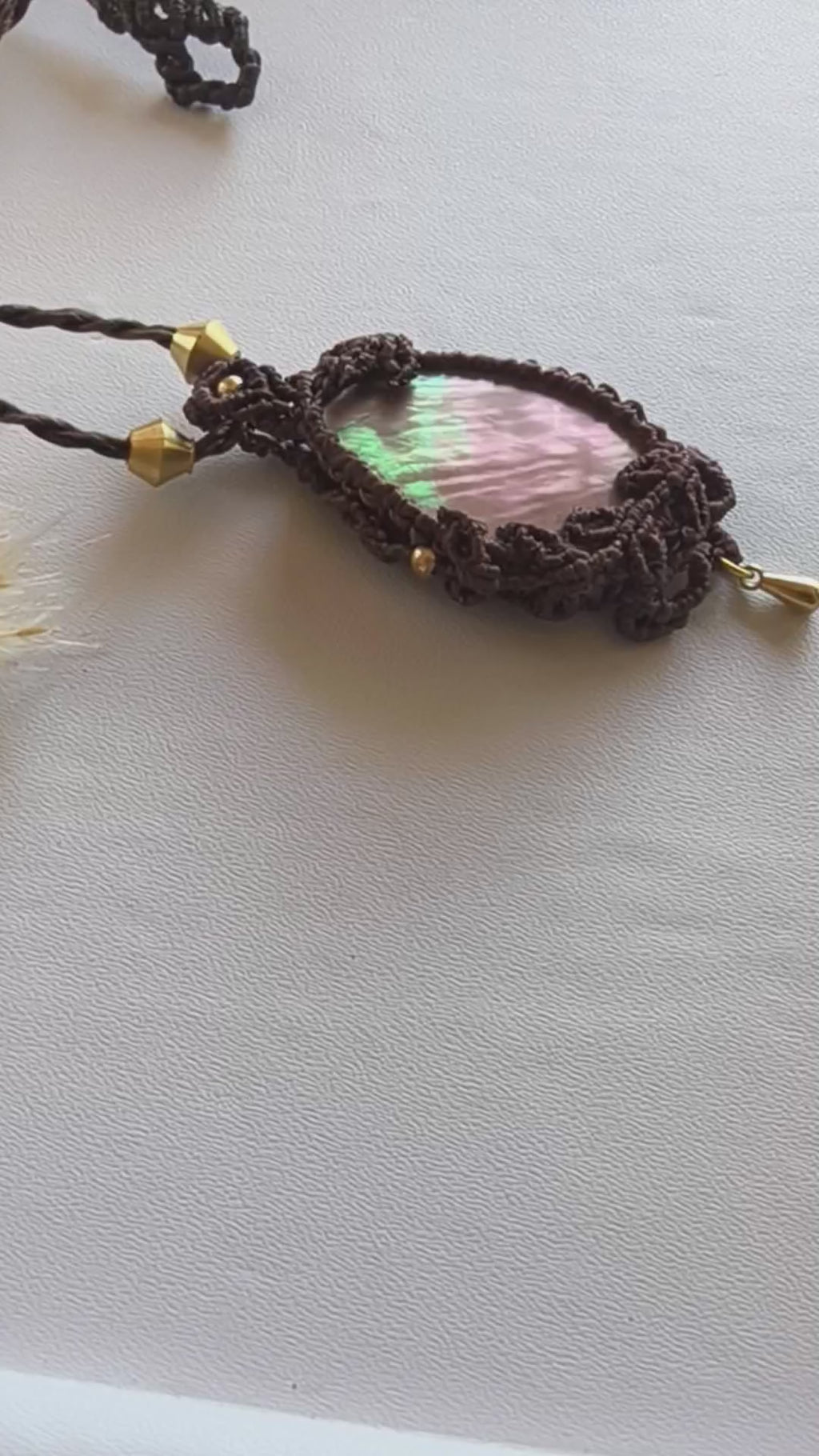 Asphodel Mother of Pearl Drop Pendant