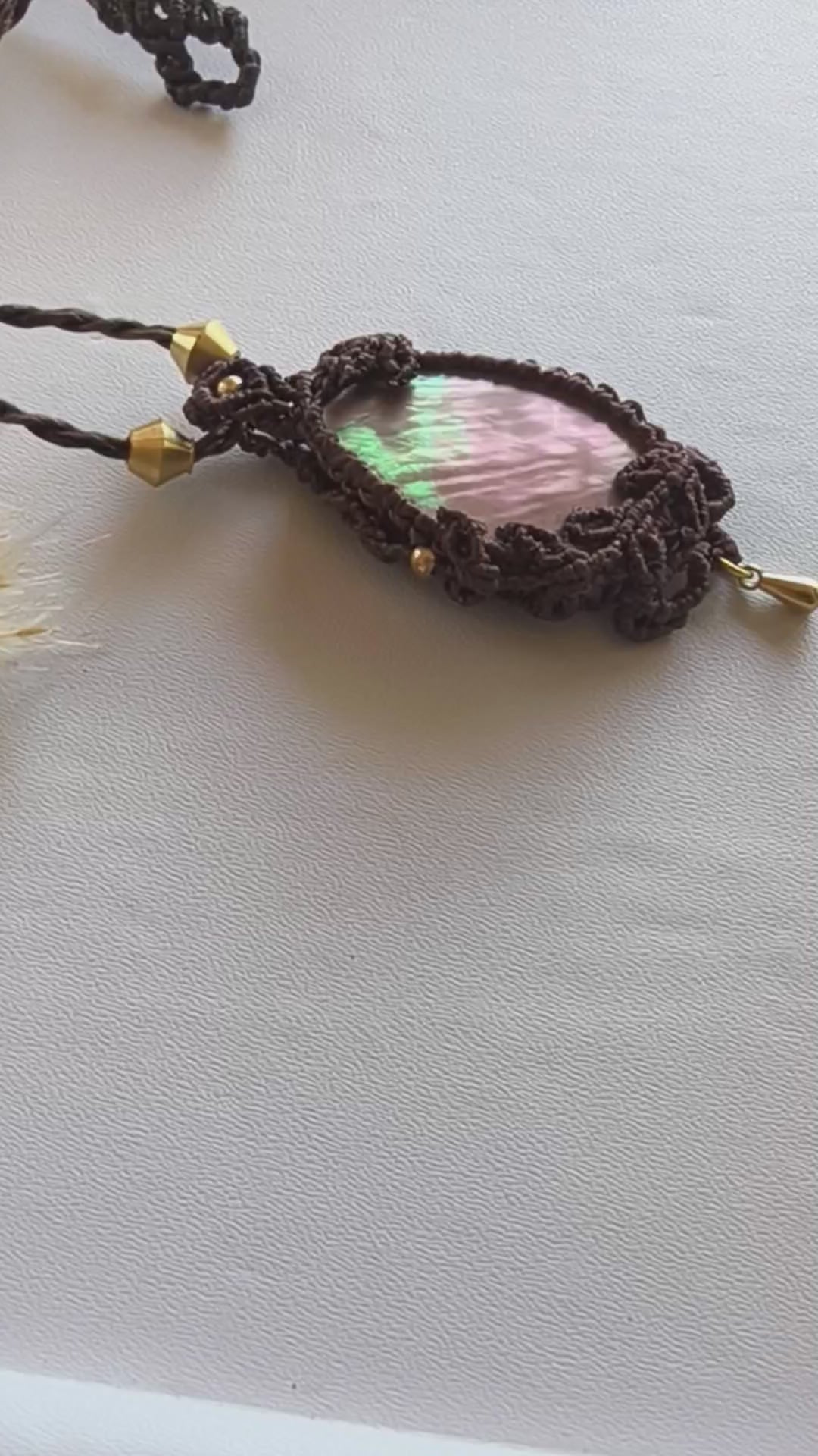 Asphodel Mother of Pearl Drop Pendant